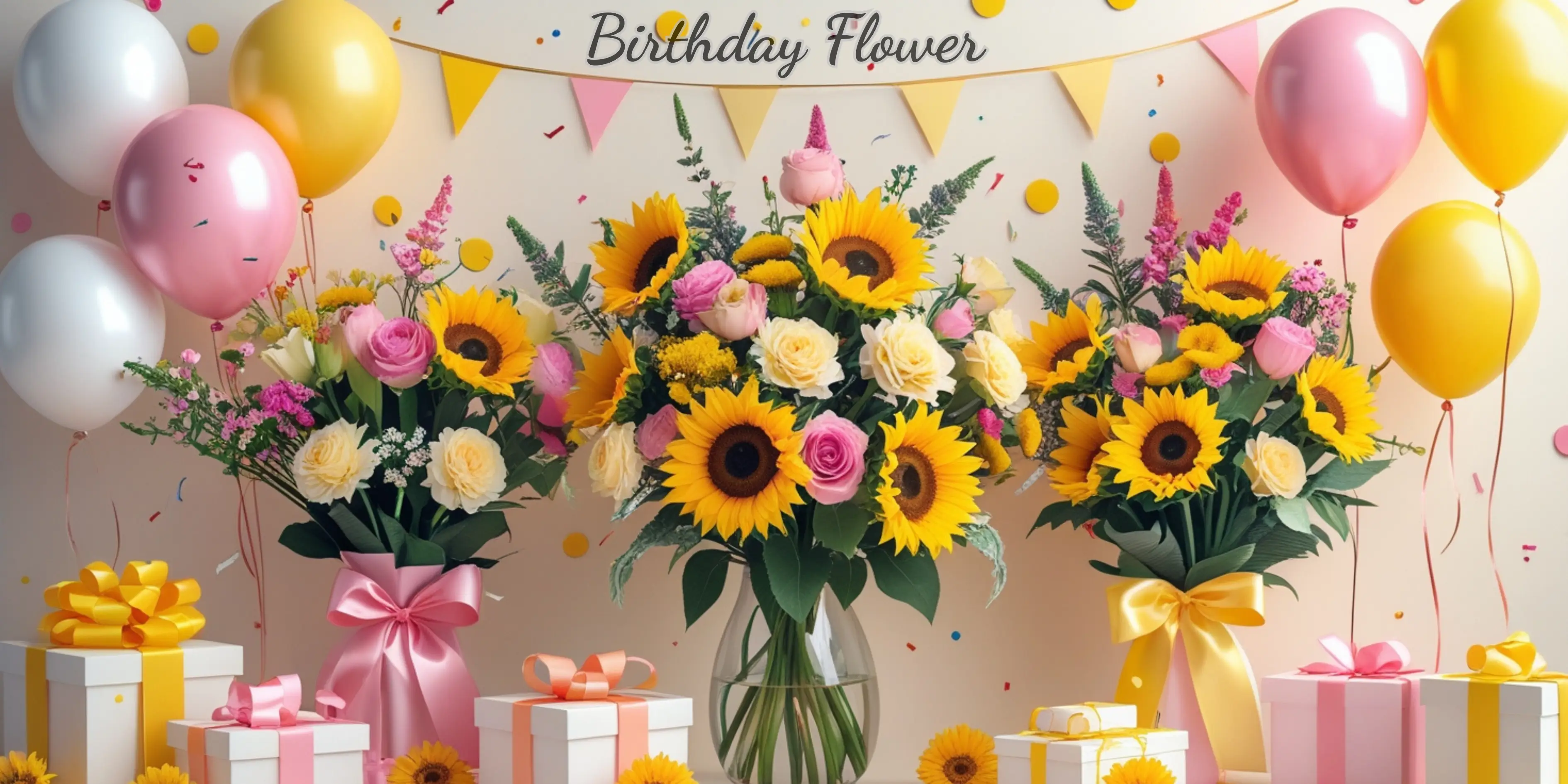 Mixed Bouquets and Sunflowers Are Perfect Birthday Gifts