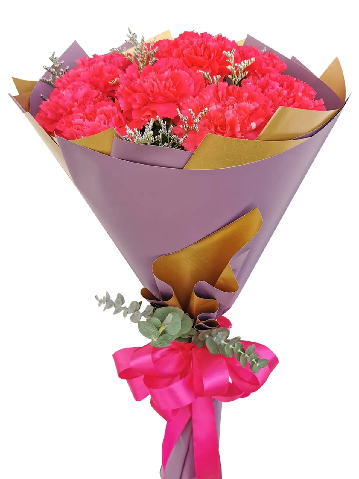 Carnation Fuchsia Pink Korean Purple Gold