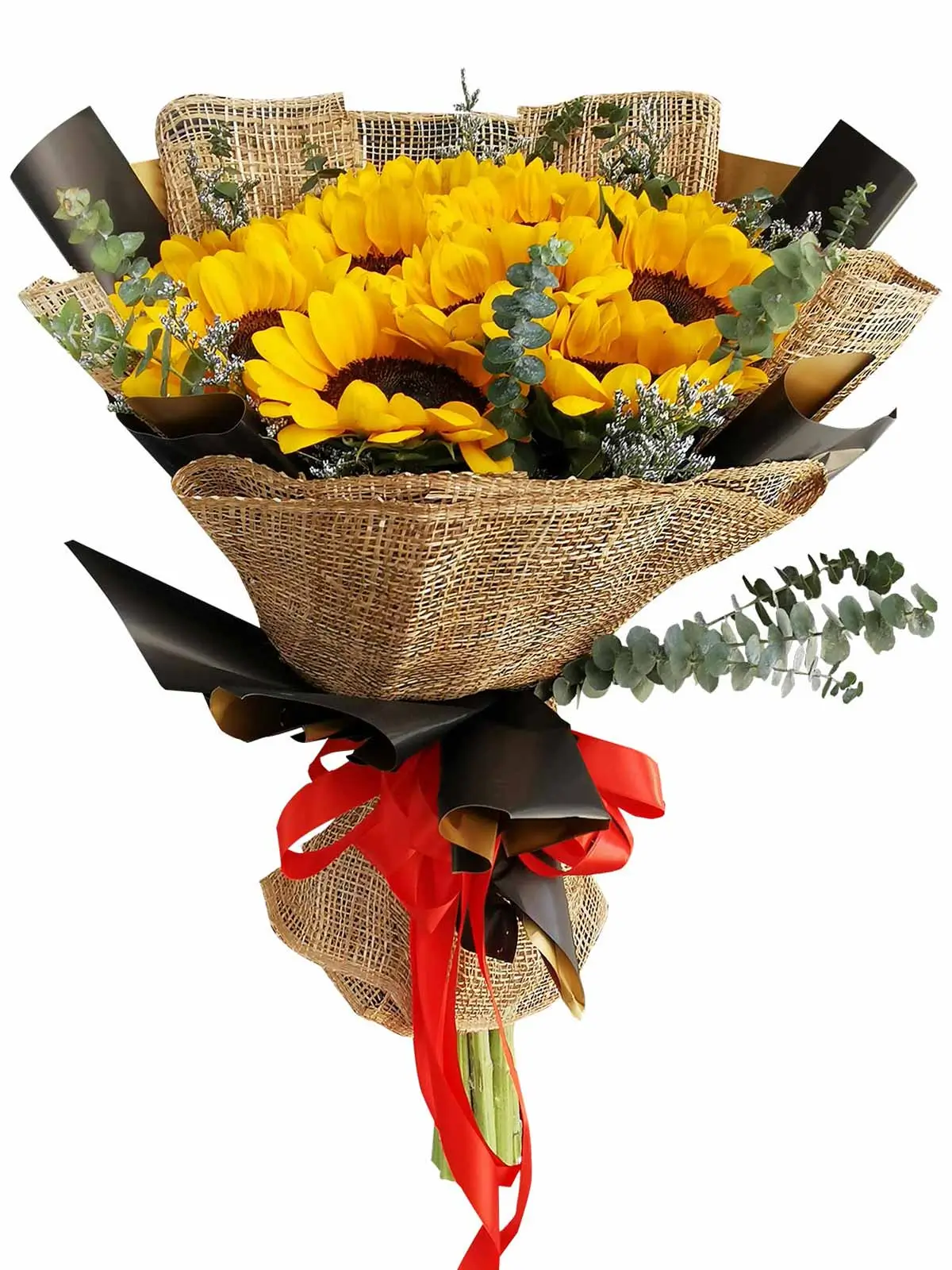 Sunflower Burlap BG 12