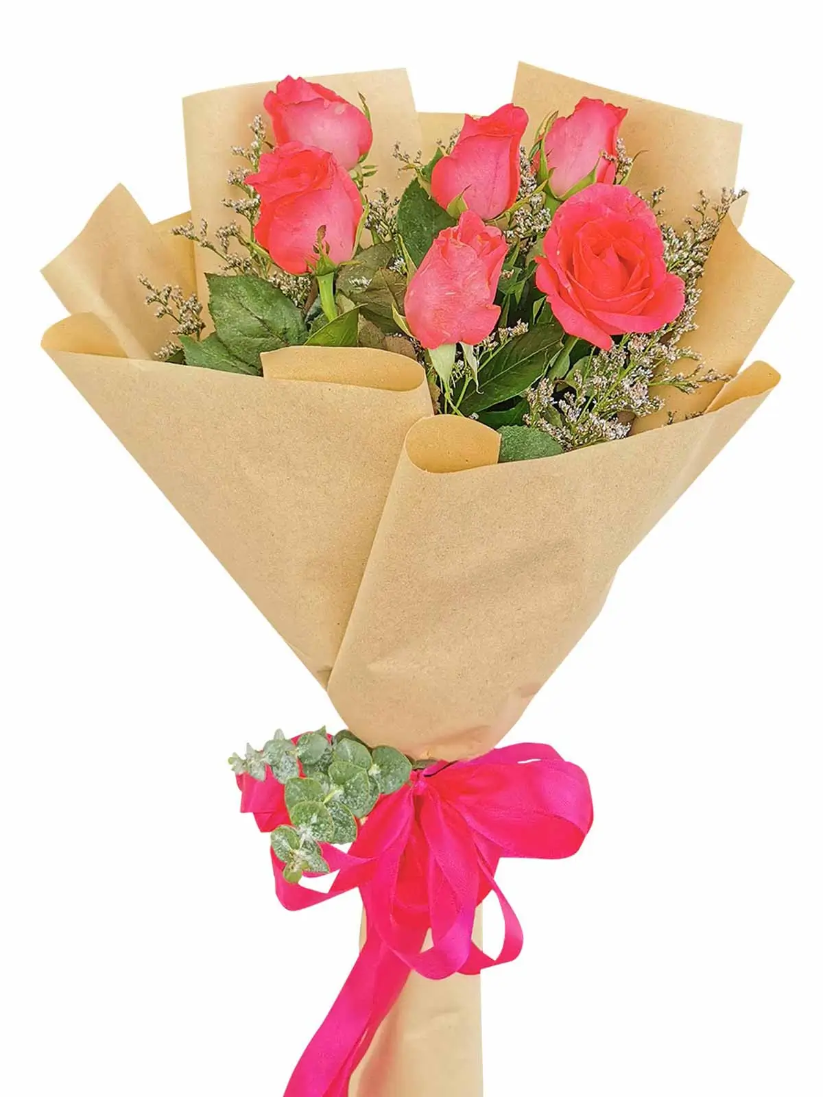 Pink Roses 6 Kraft