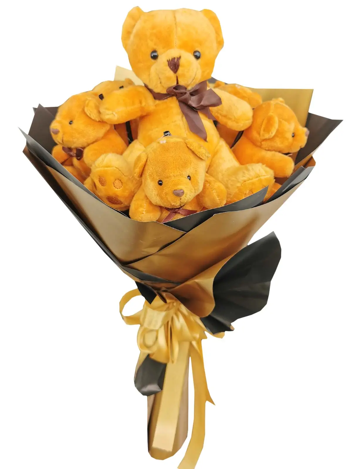 Brown Bears 7 Gold Black