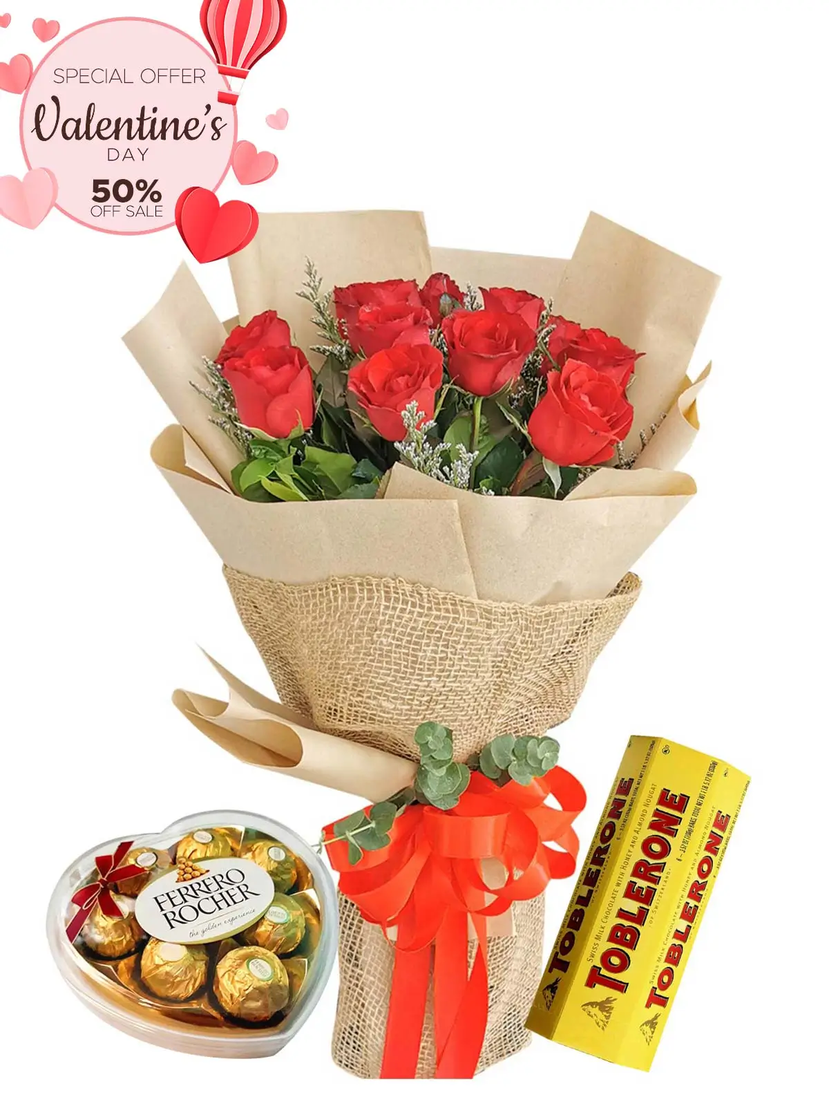 12 red roses