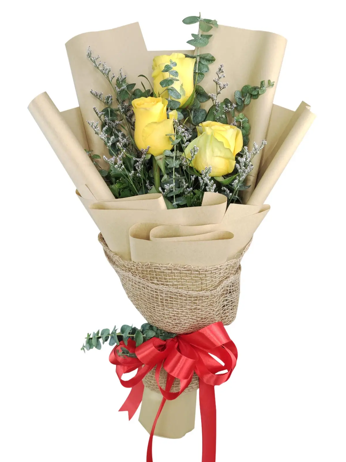 3 yellow ecua kraft/jute