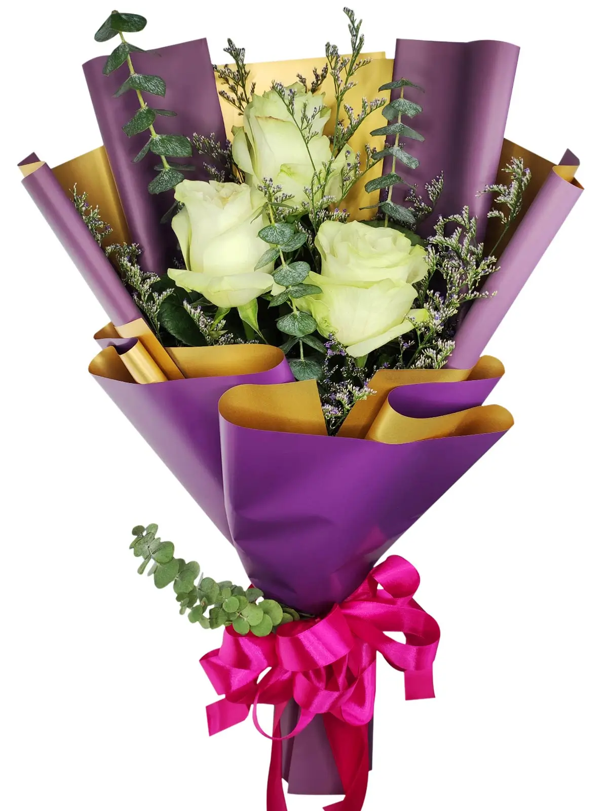 3 white ecua purple/gold