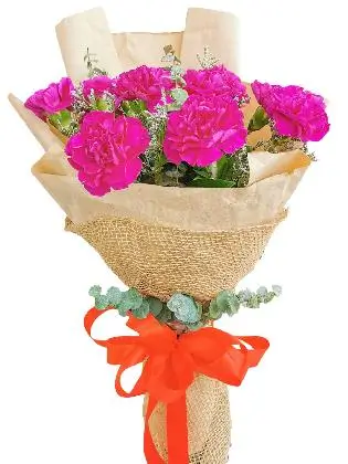 PURPLE Carnation Kraft Jute