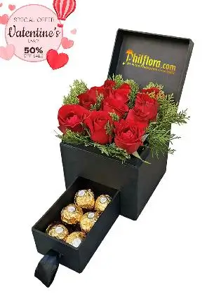 Red roses Box