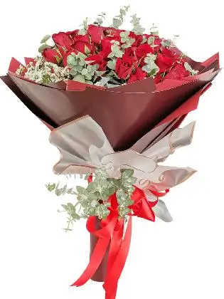 99 pcs red roses