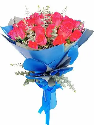 36 pcs pink roses